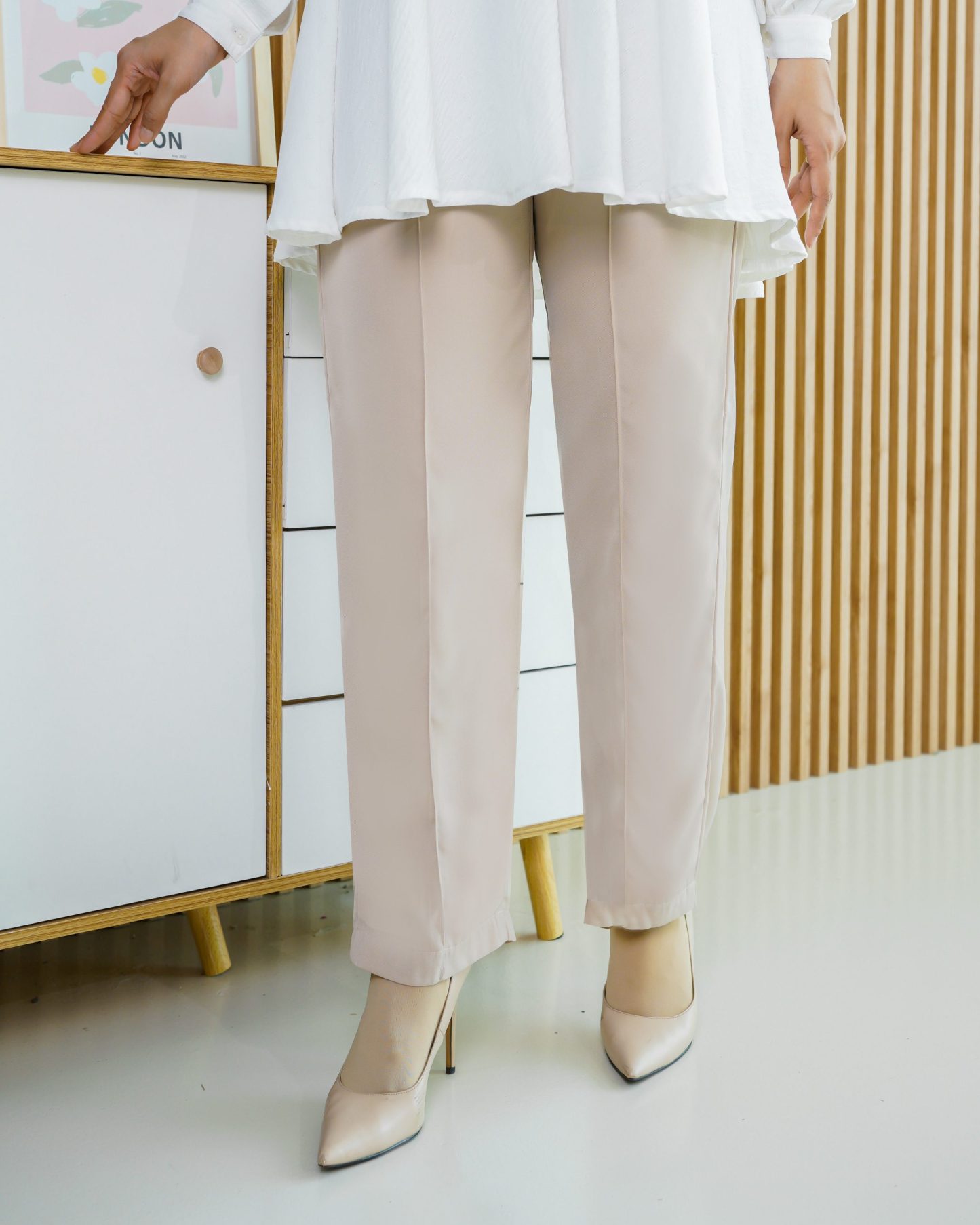 Pants Kaily - Nude Beige