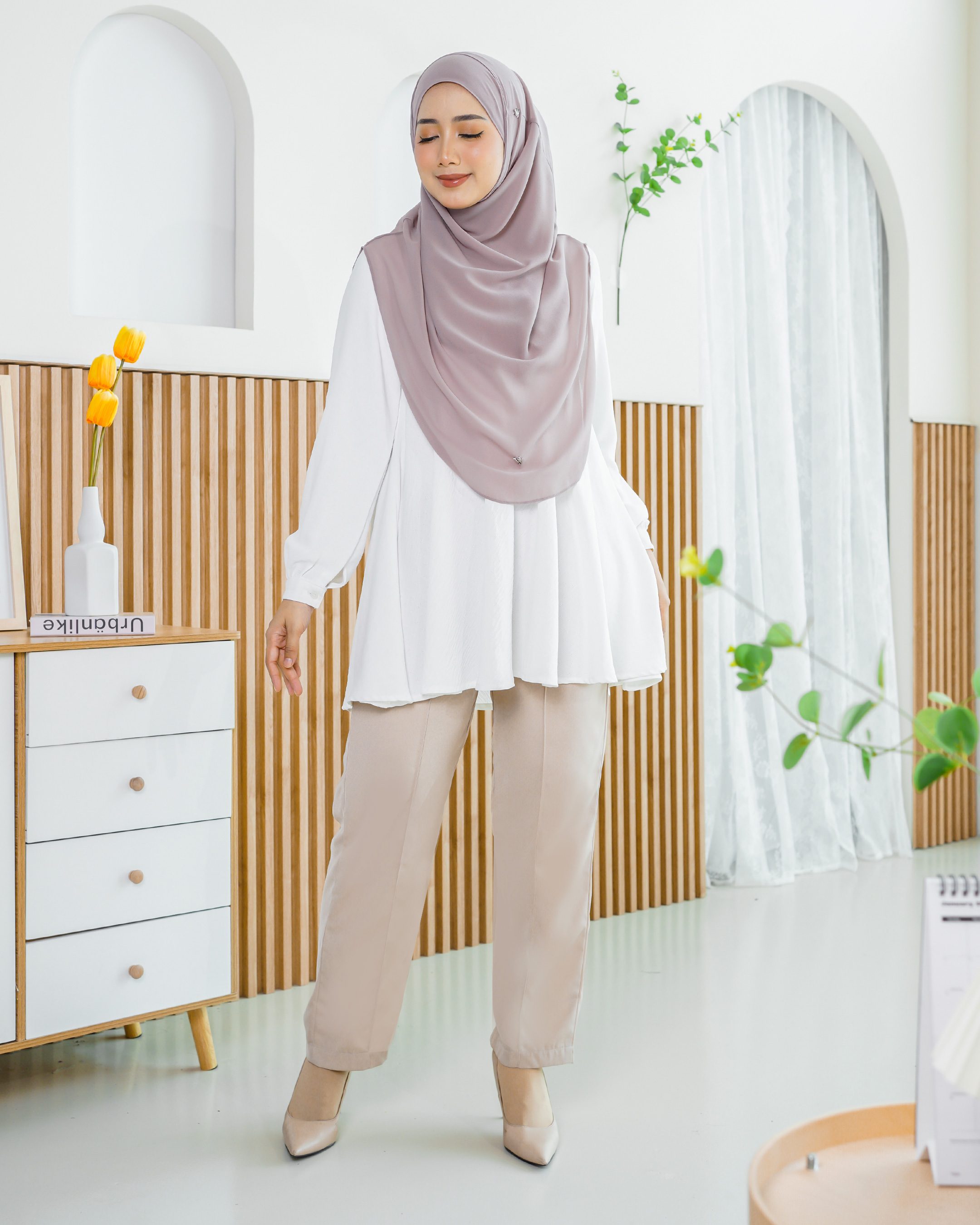 Pants Kaily - Nude Beige
