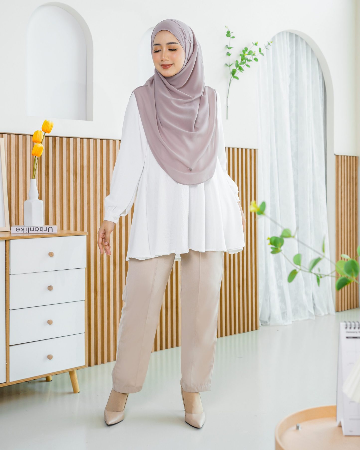 Pants Kaily - Nude Beige