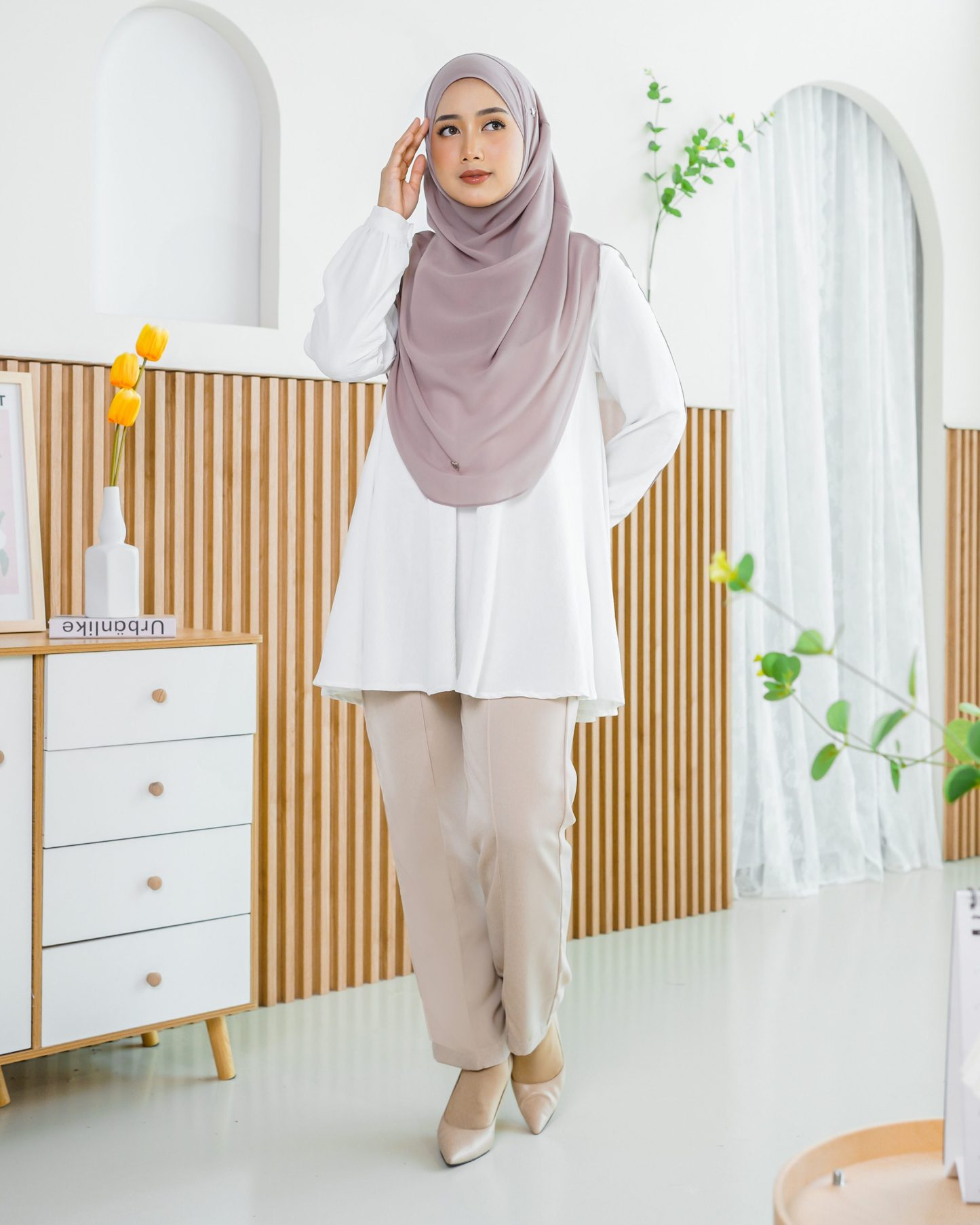 Pants Kaily - Nude Beige