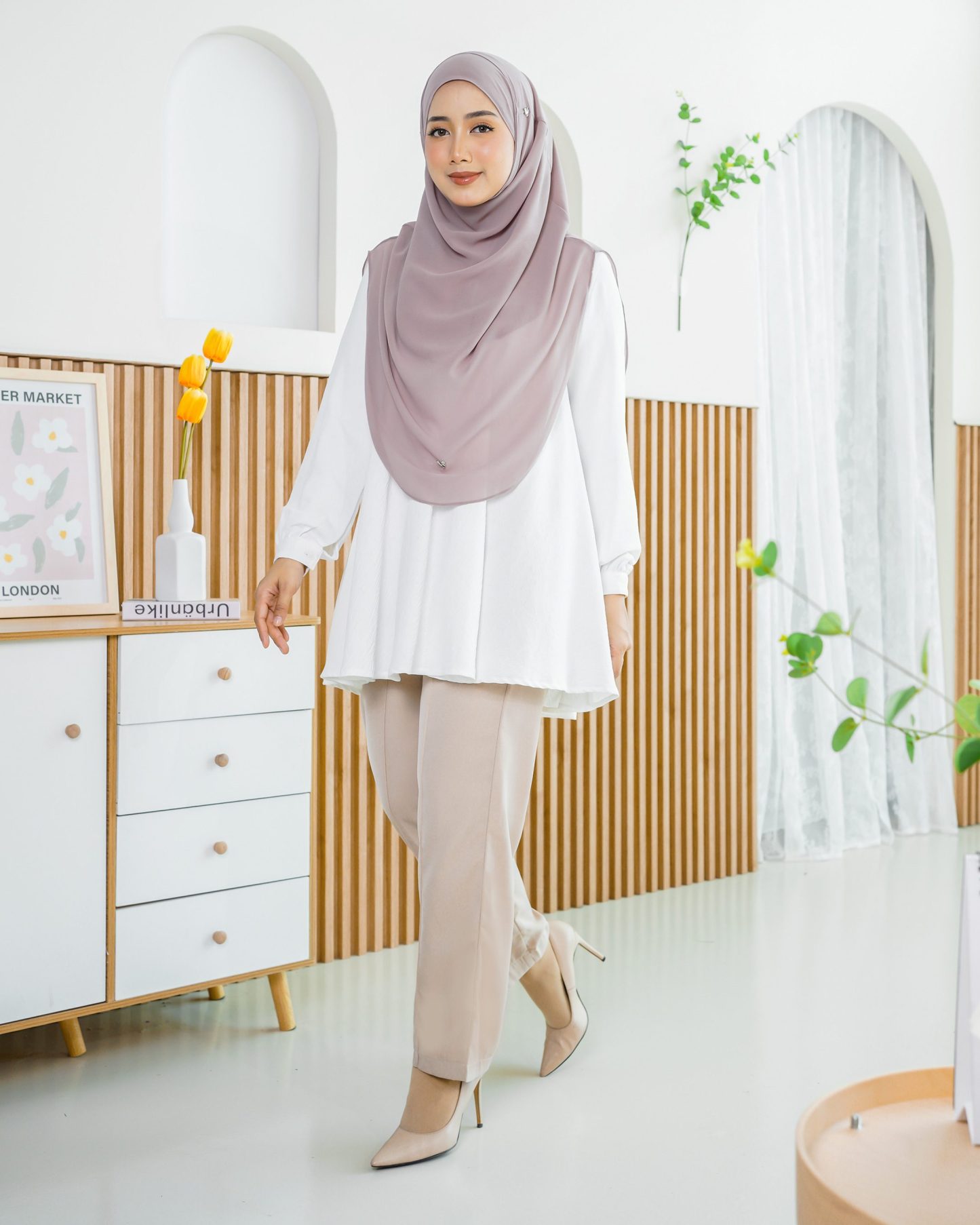 Pants Kaily - Nude Beige