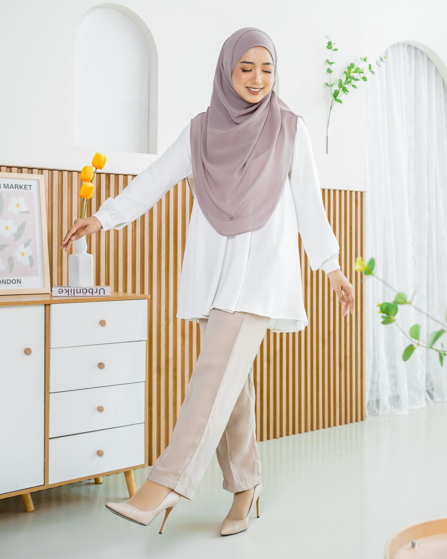 Pants Kaily - Nude Beige