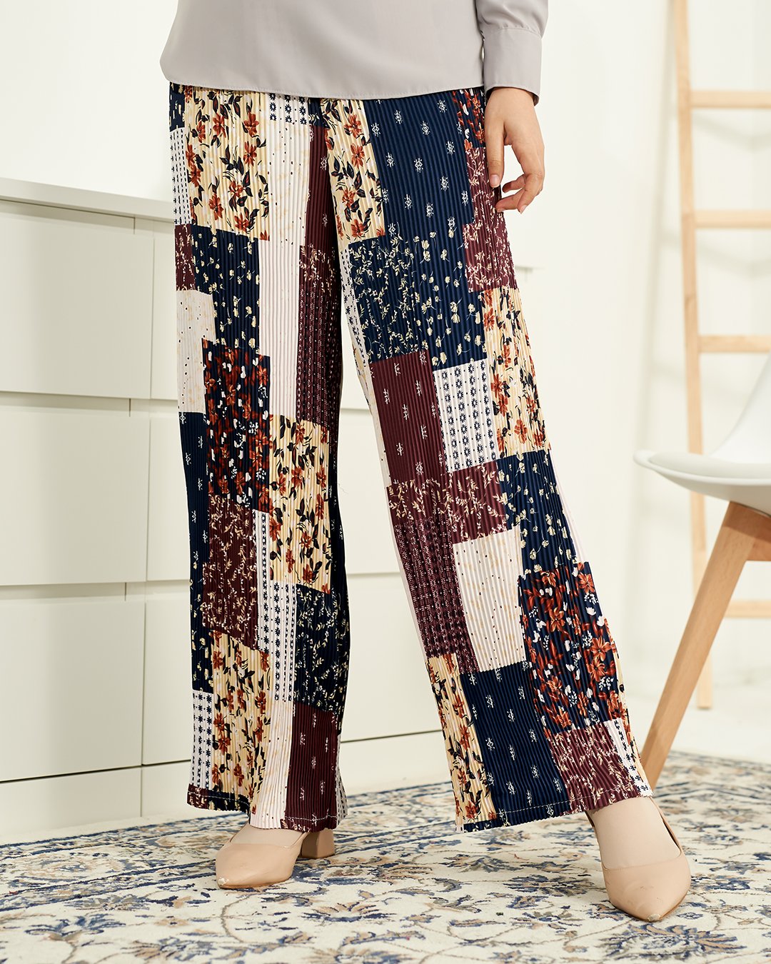 Pants Pleated Frady - Carmine Red