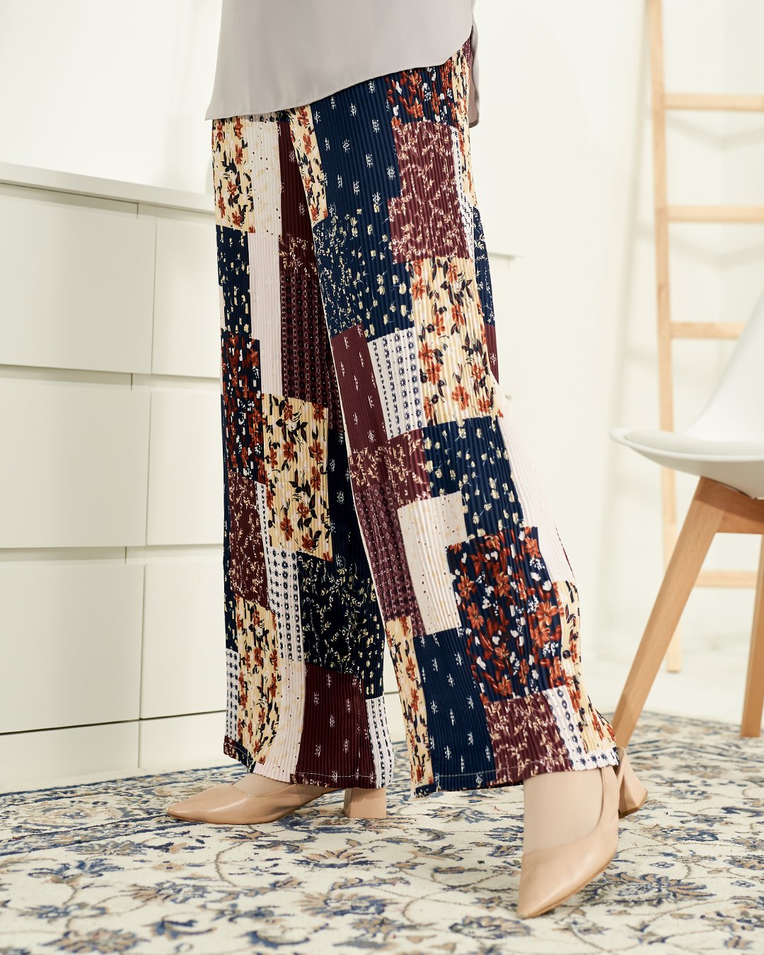 Pants Pleated Frady - Carmine Red