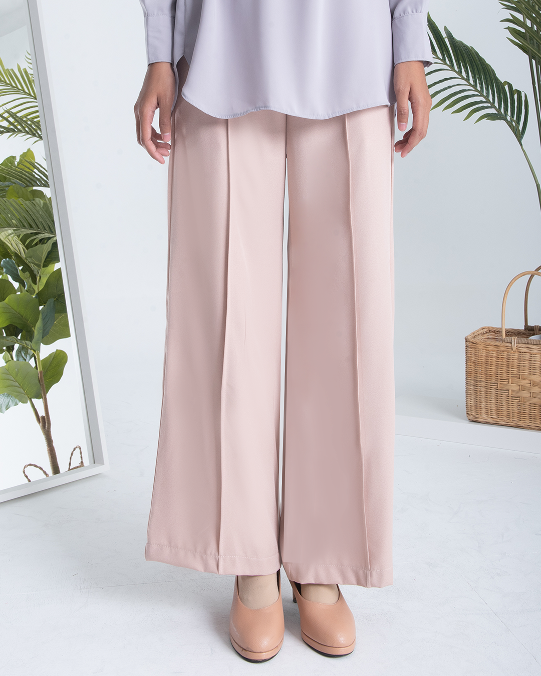 Pants Relax Fit Renia - Light Peach