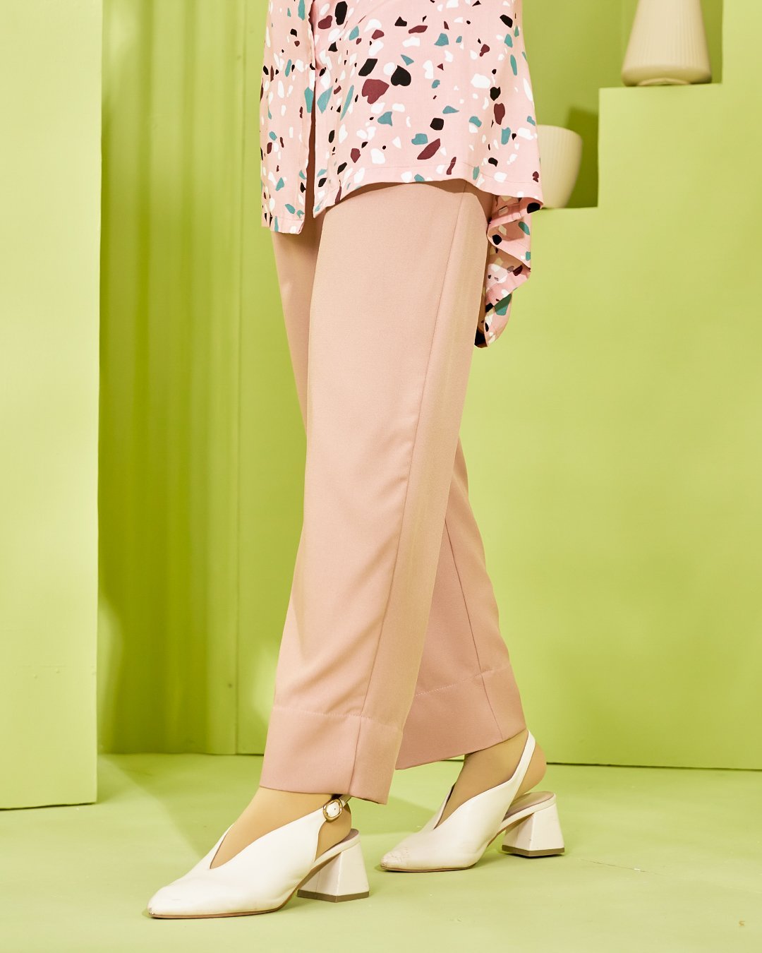 Pants Relax Fit Laluxa Laluna X MCC - Nude Peach