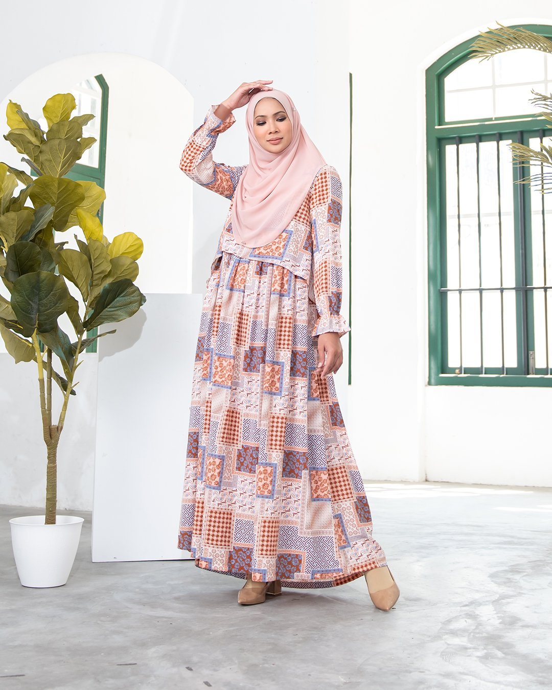Dress Felicia - Cinnamon Brown