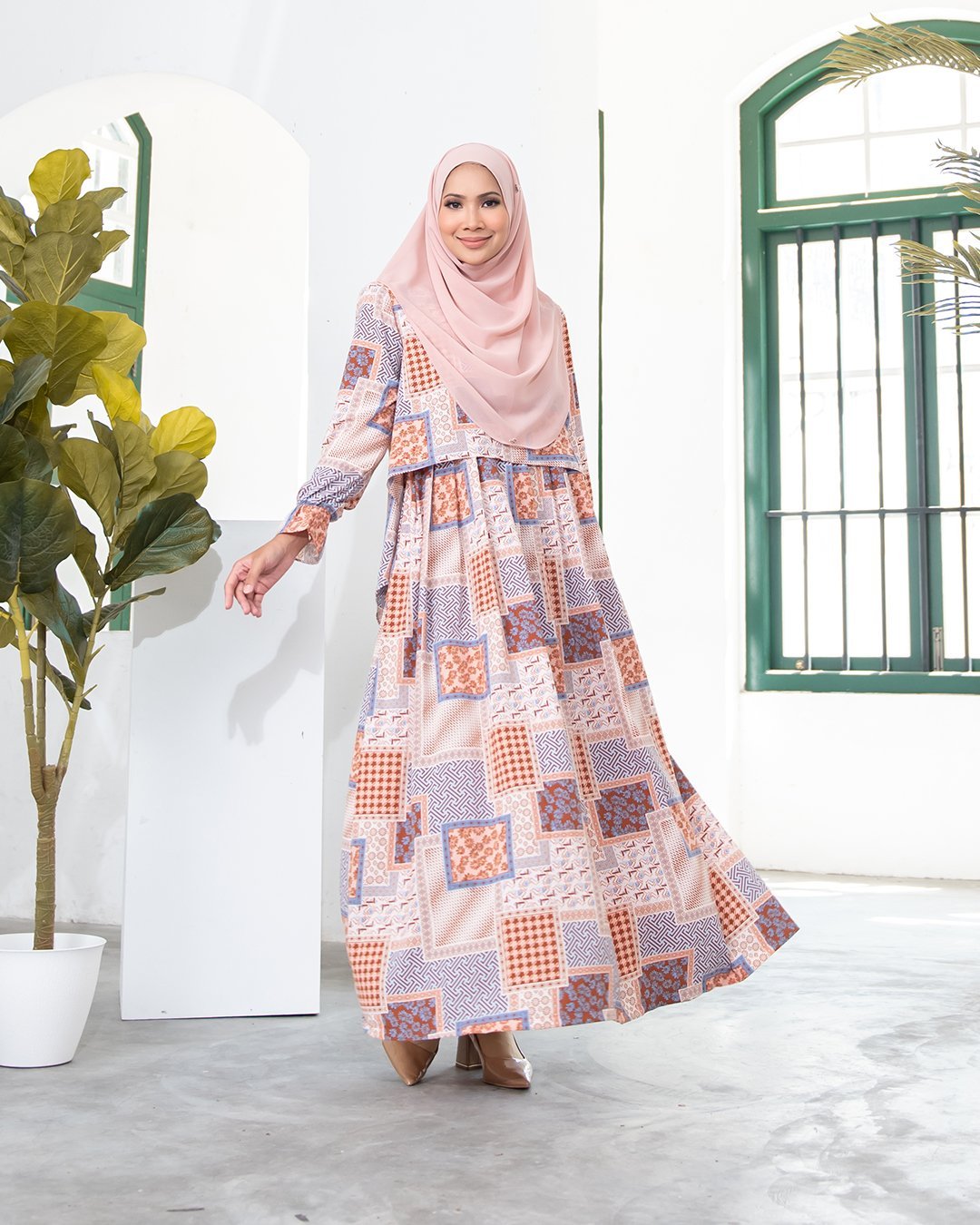 Dress Felicia - Cinnamon Brown