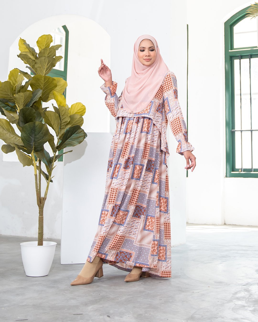 Dress Felicia - Cinnamon Brown