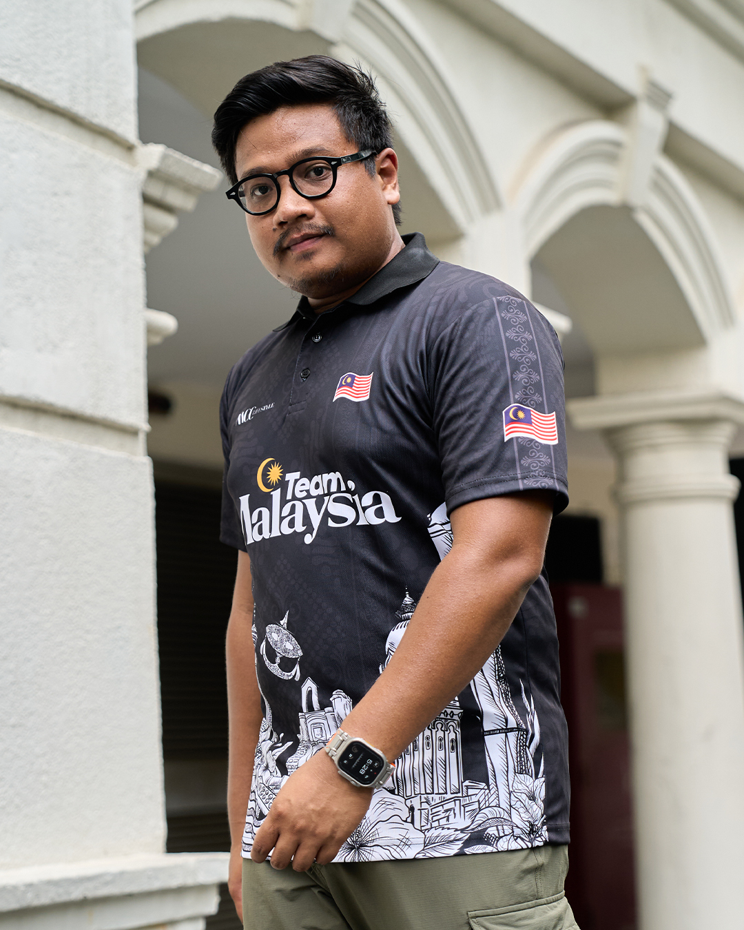 Men Polo Jersey Jiwa Merdeka - Perkasa Black