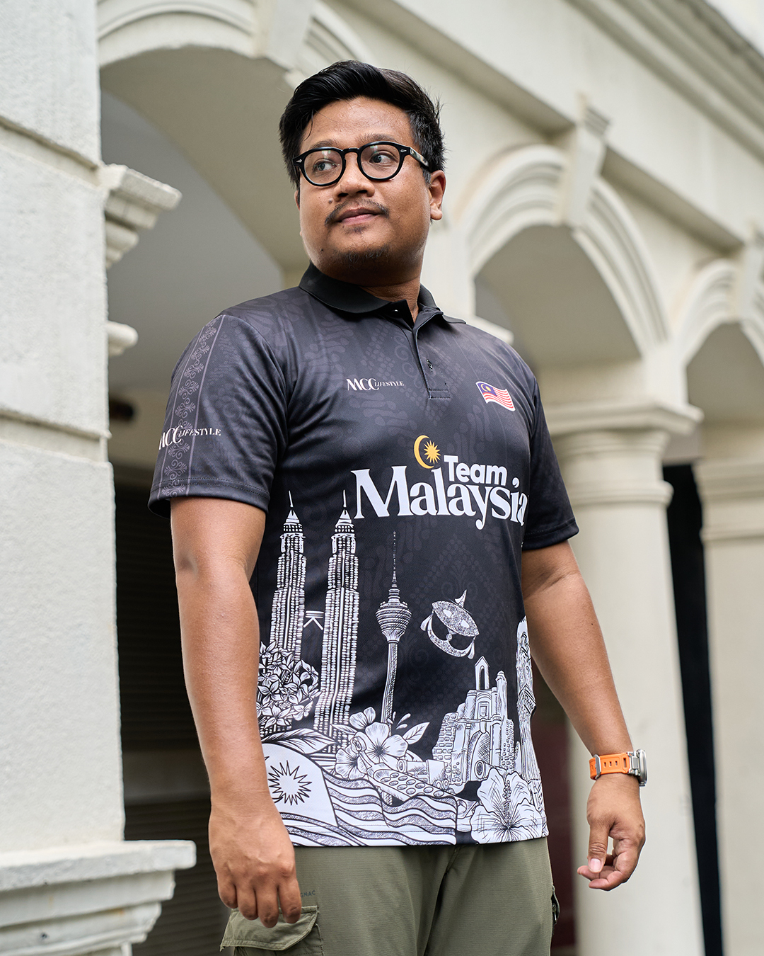 Men Polo Jersey Jiwa Merdeka - Perkasa Black