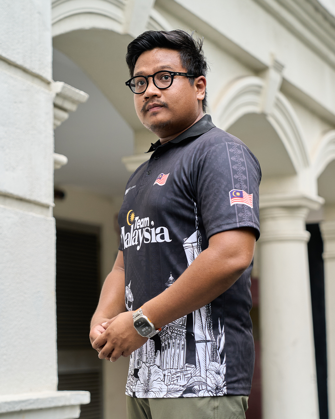 Men Polo Jersey Jiwa Merdeka - Perkasa Black