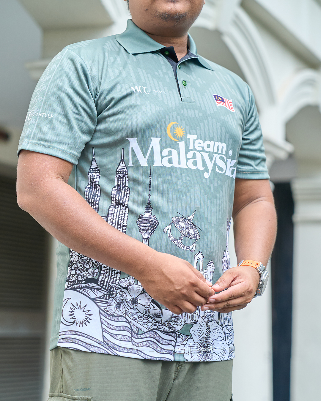 Men Polo Jersey Jiwa Merdeka - Laskar Mint