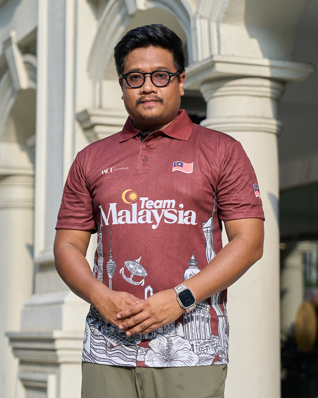 Men Polo Jersey Jiwa Merdeka - Pertiwi Brown
