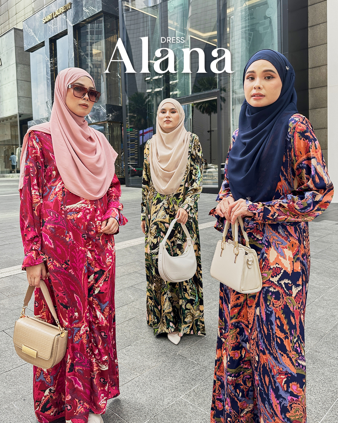 Dress Printed Alana - Kale Series