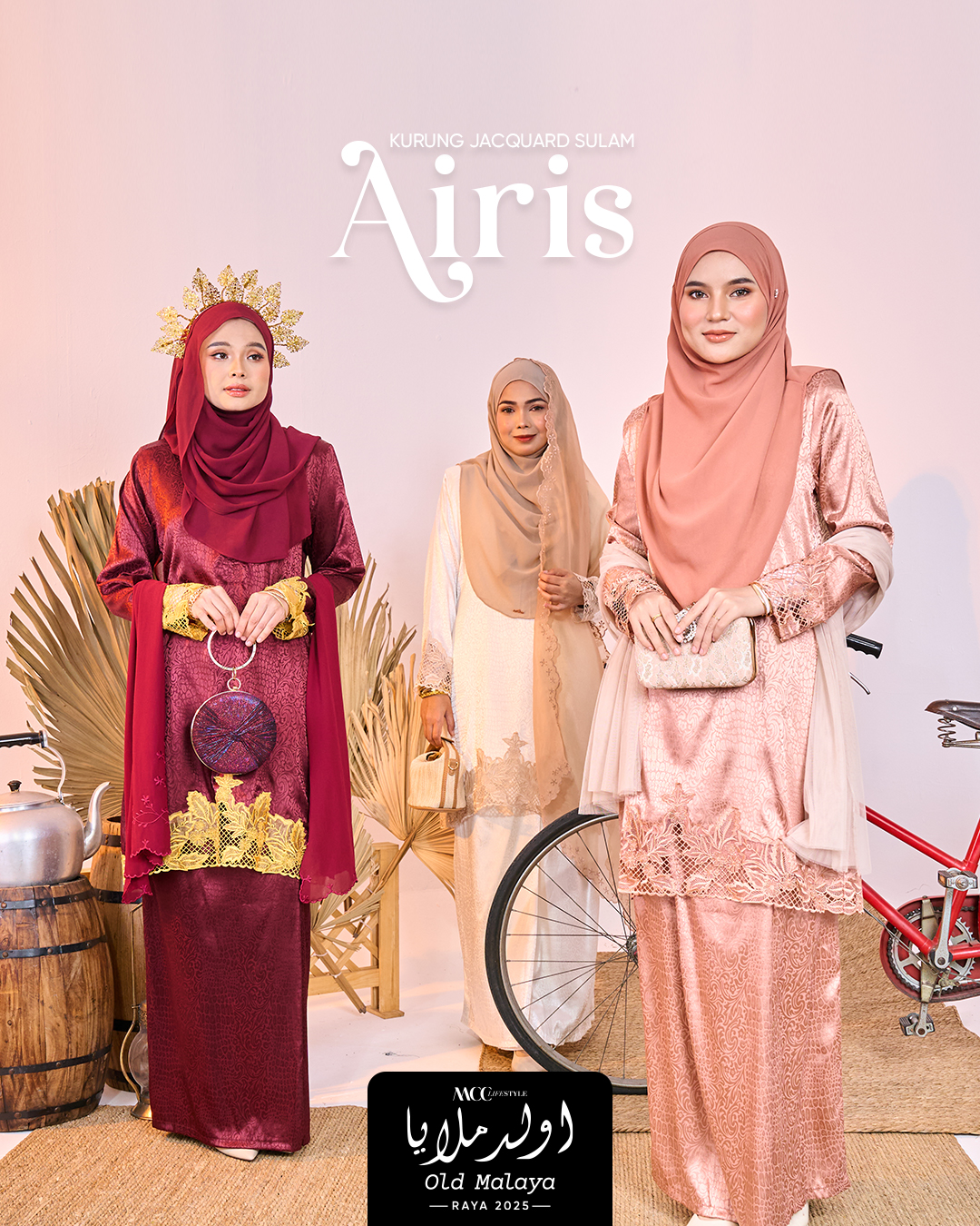 Baju Kurung Jacquard Sulam Airis