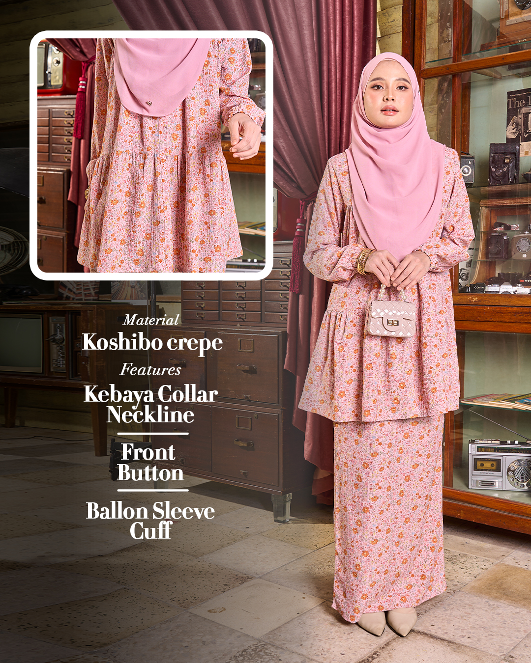 Baju Kurung Ruffle Laila