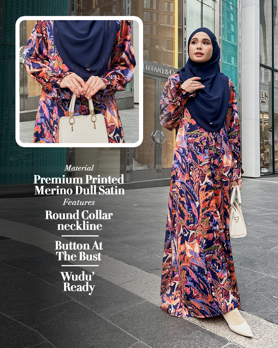 Dress Printed Alana - Kale Series