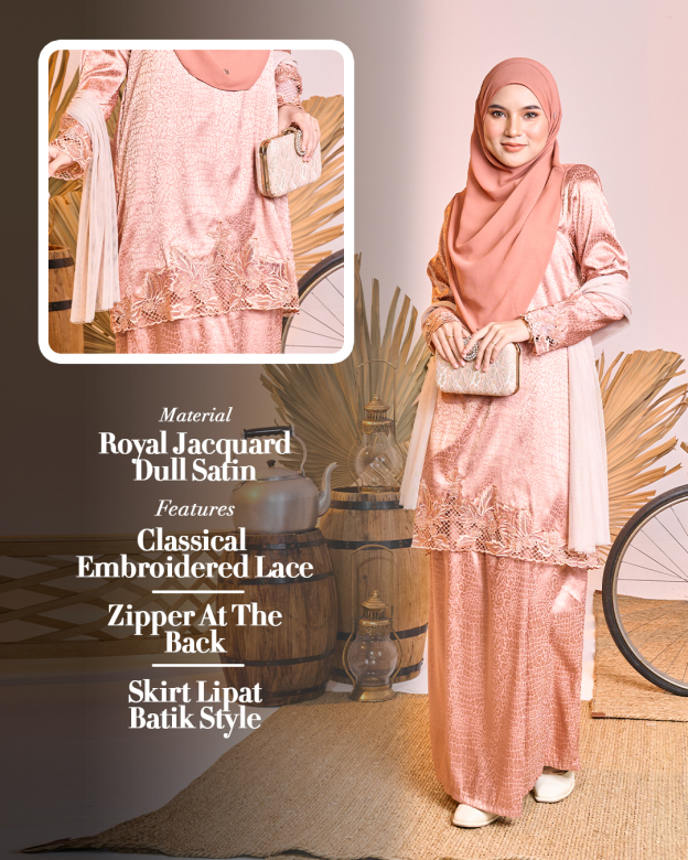 Baju Kurung Jacquard Sulam Airis