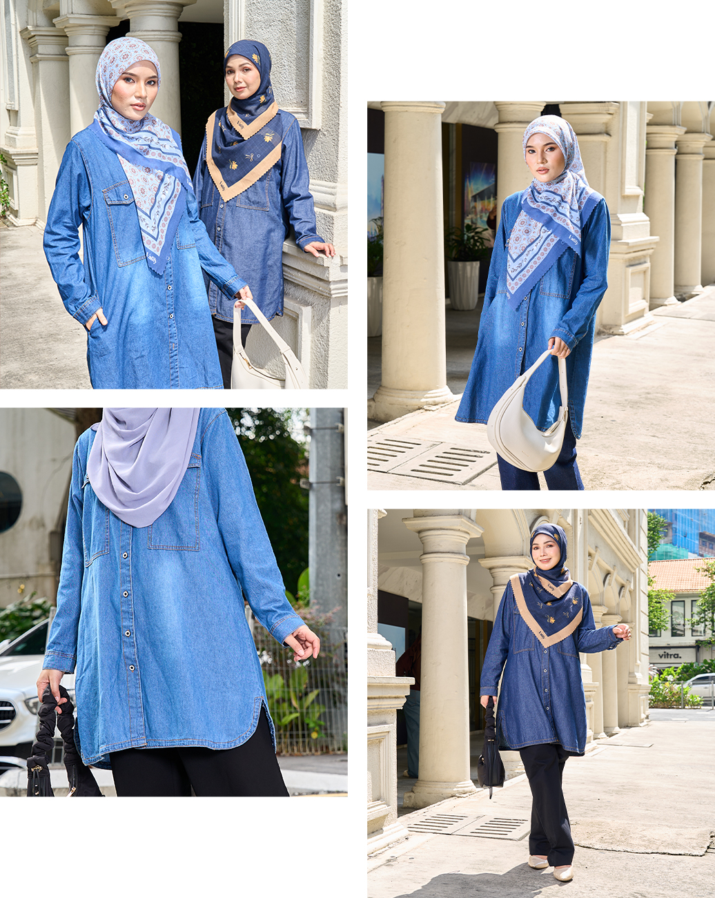 Blouse Denim Jeans Aralyn 