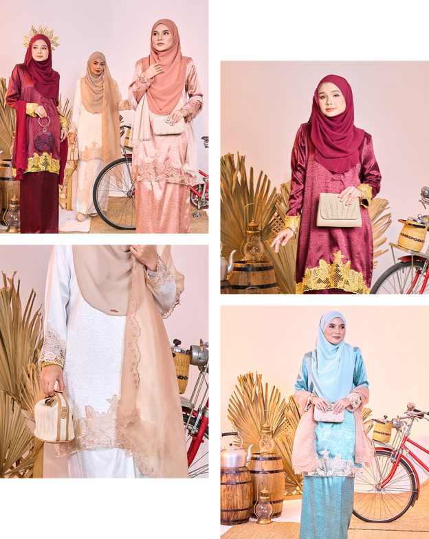 Baju Kurung Jacquard Sulam Airis