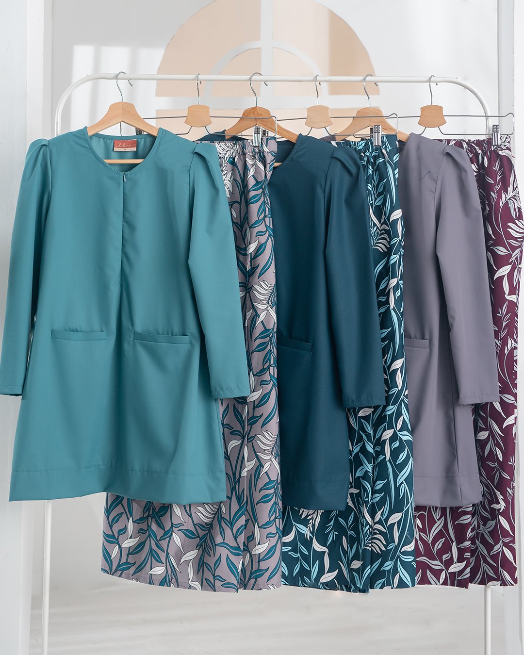 Baju Kurung Kedah Puffy Lucy Laluna X MCC - Turquoise Green