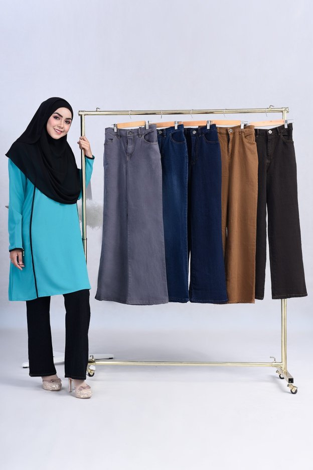 (AS-IS) Palazzo Jeans Denim Dalia - Flame Blue