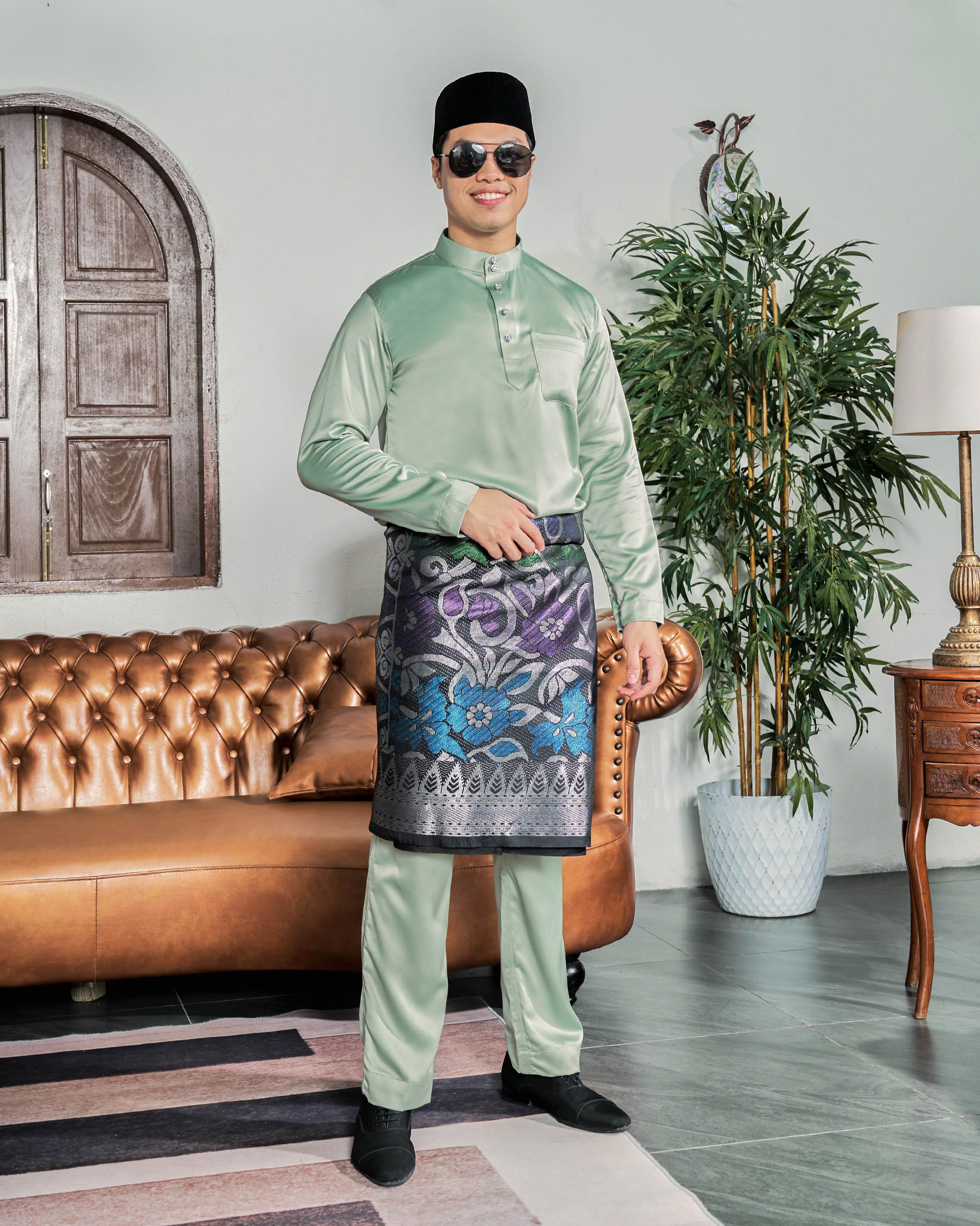 Baju Melayu Tailored Fit Hombre X MCC