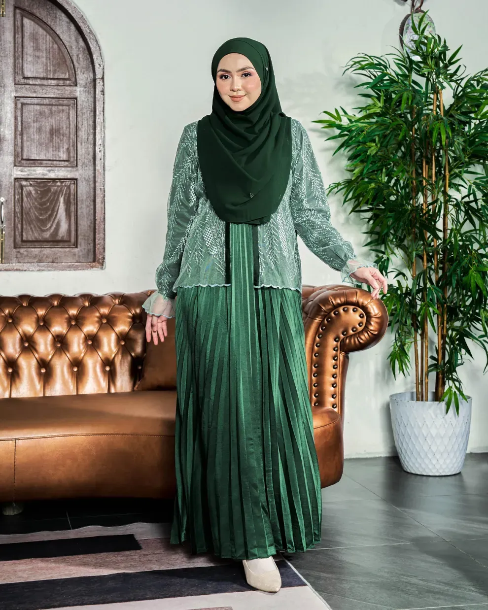 Dress Lace Pleated Rosalia