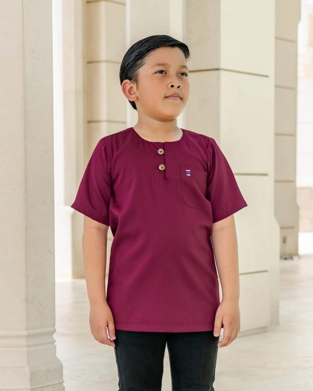 Kurta Saufi Kids Hombre X MCC Lifestyle - Maroon