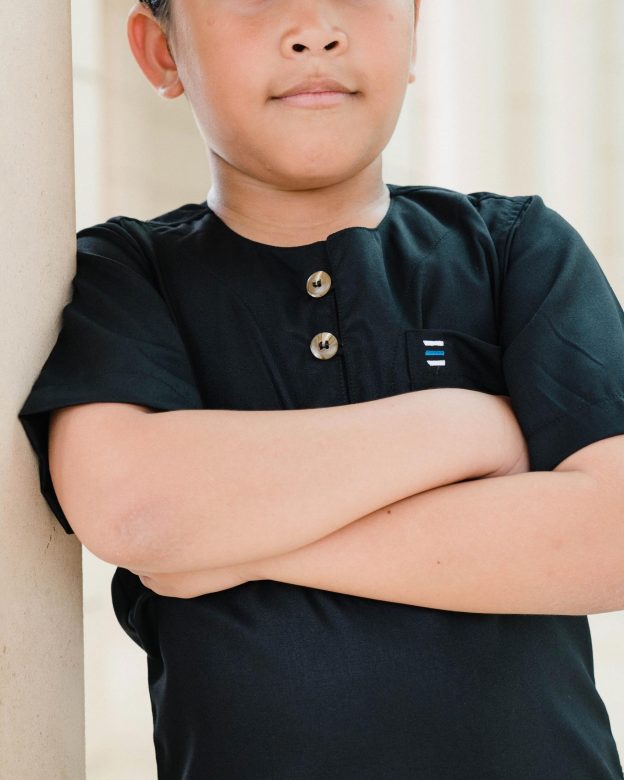 Kurta Saufi Kids Hombre X MCC Lifestyle - Matte Black