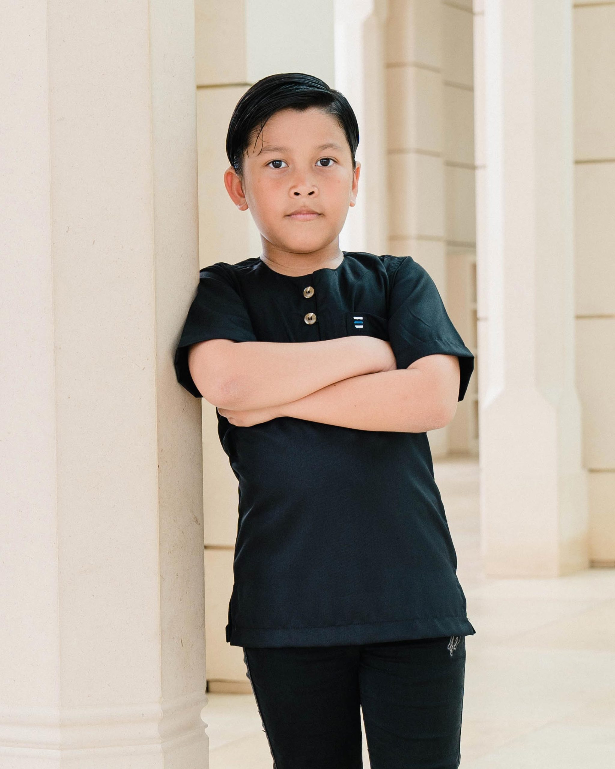 Kurta Saufi Kids Hombre X MCC Lifestyle - Matte Black