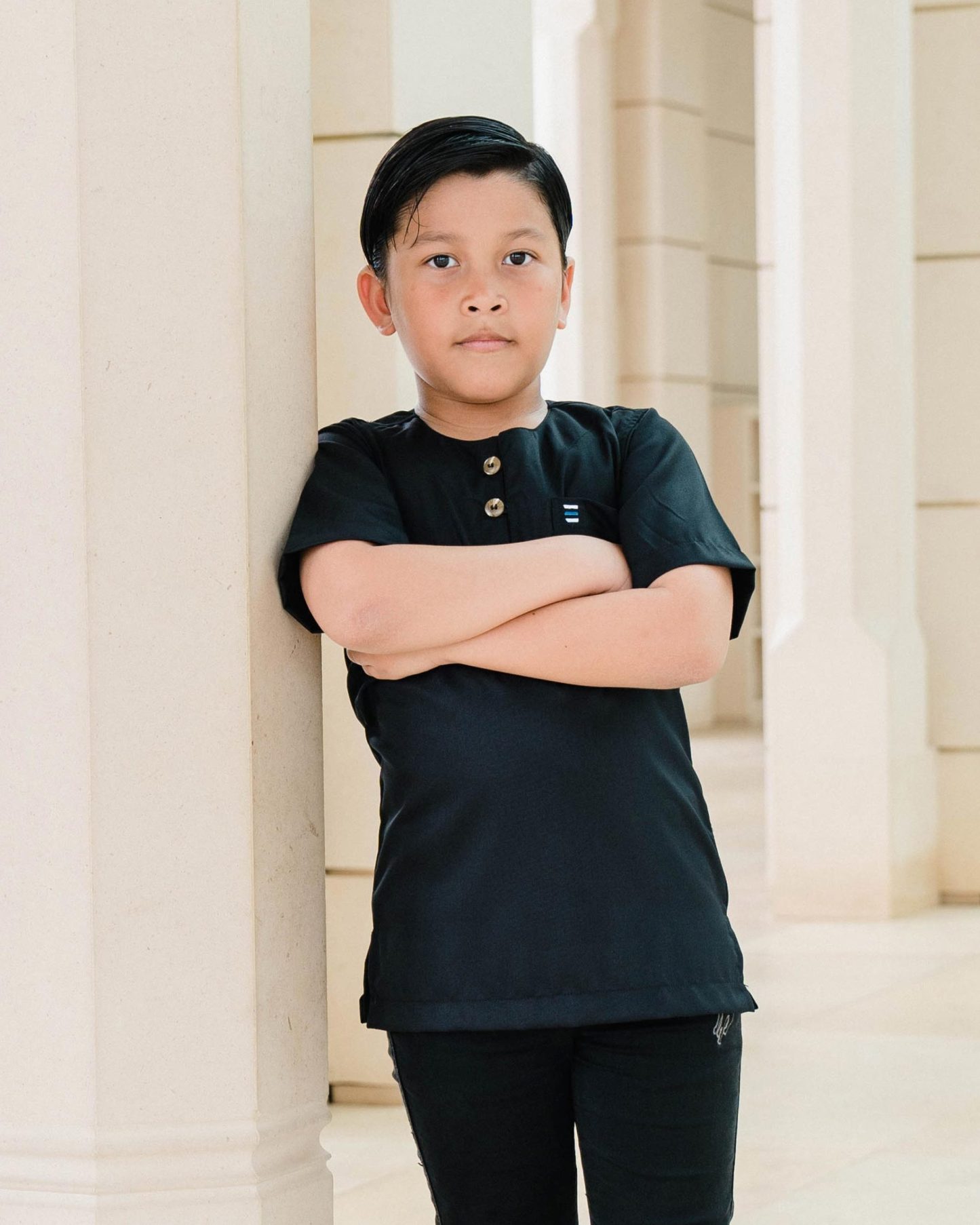 Kurta Saufi Kids Hombre X MCC Lifestyle - Matte Black
