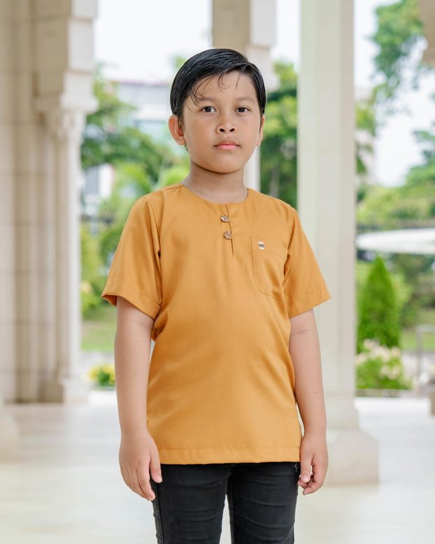 Kurta Saufi Kids Hombre X MCC Lifestyle - Mustard