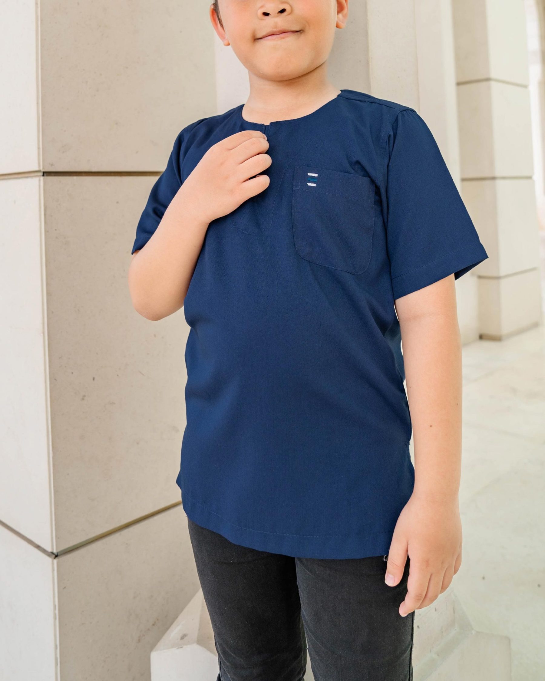 Kurta Saufi Kids Hombre X MCC Lifestyle - Navy Blue