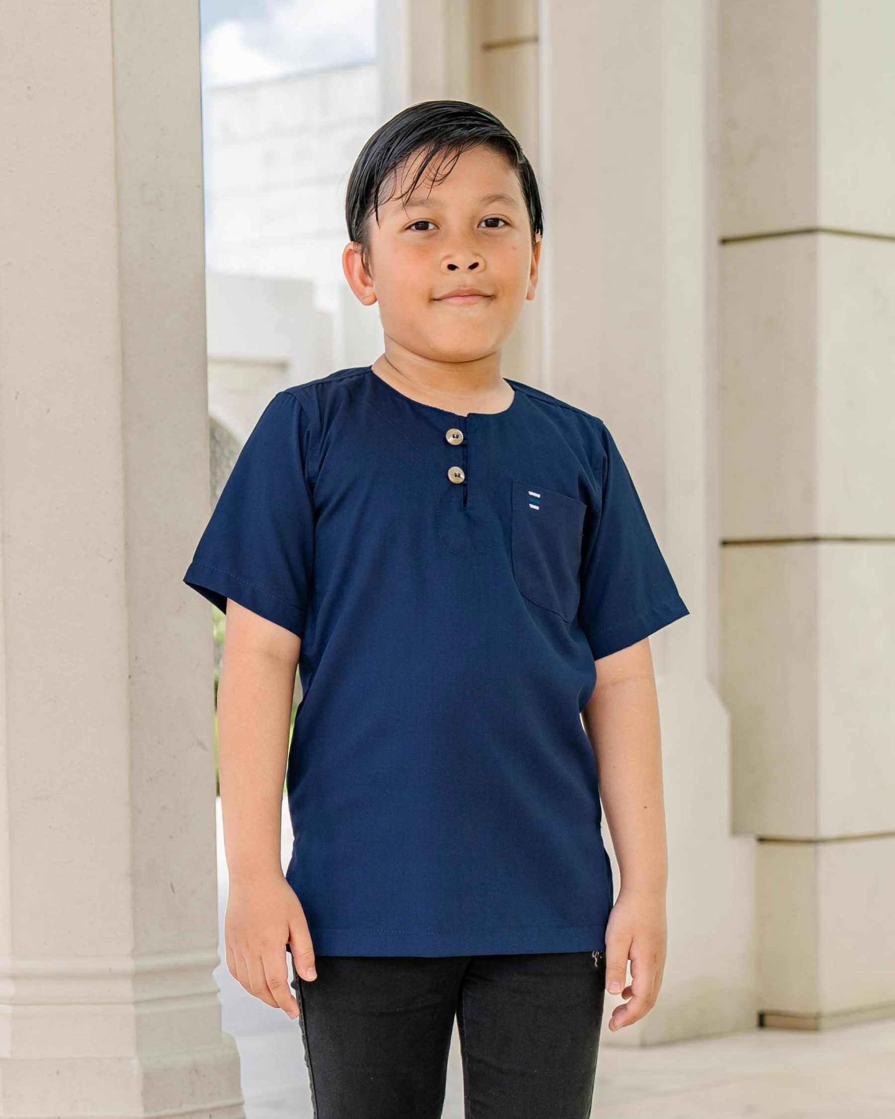 Kurta Saufi Kids Hombre X MCC Lifestyle - Navy Blue