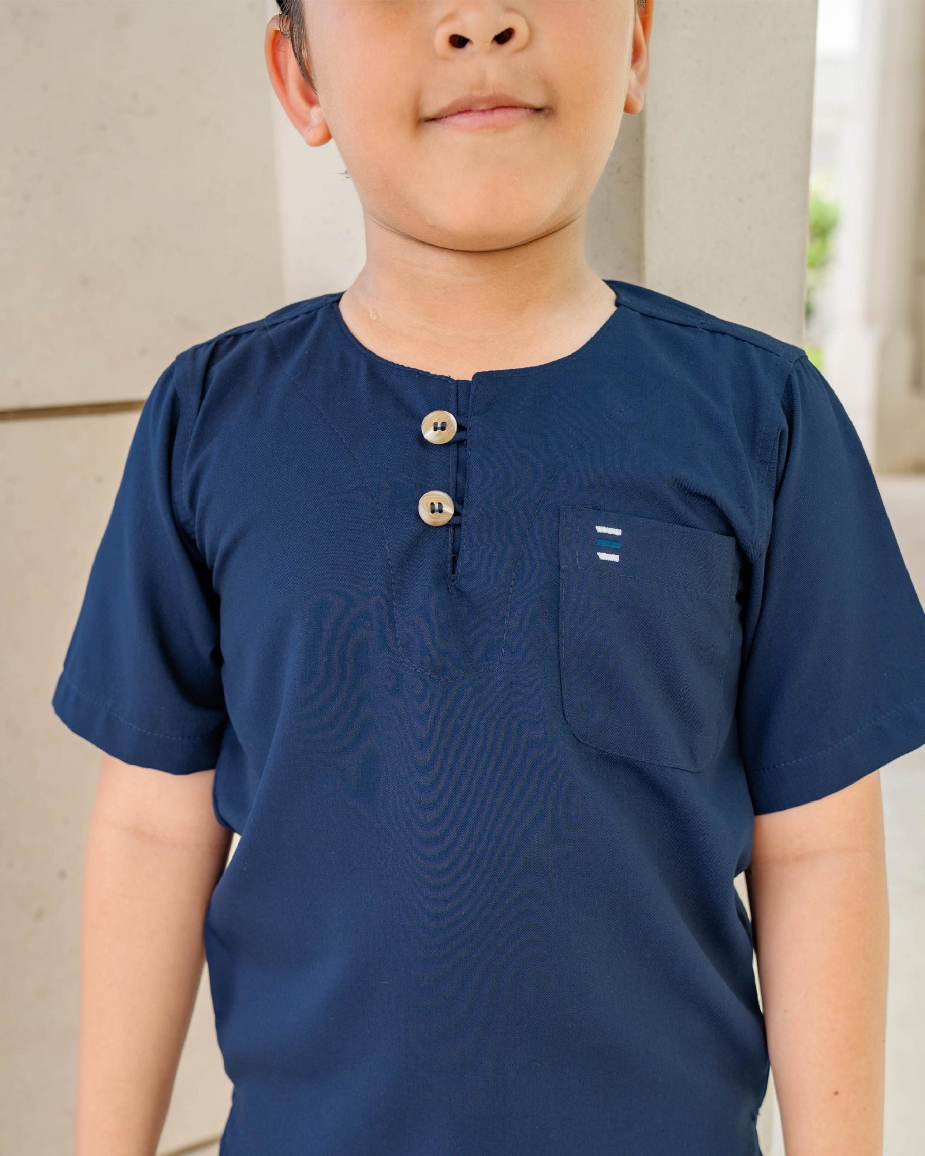 Kurta Saufi Kids Hombre X MCC Lifestyle - Navy Blue