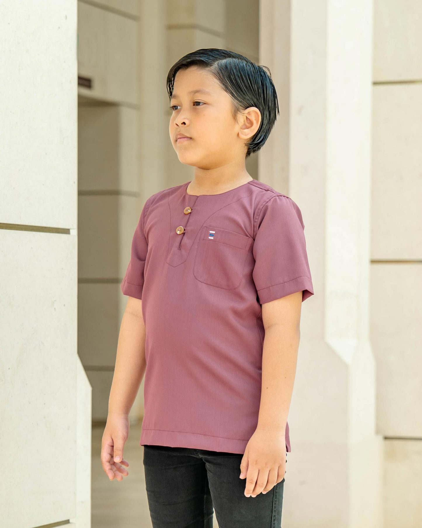 Kurta Saufi Kids Hombre X MCC Lifestyle - Rouge