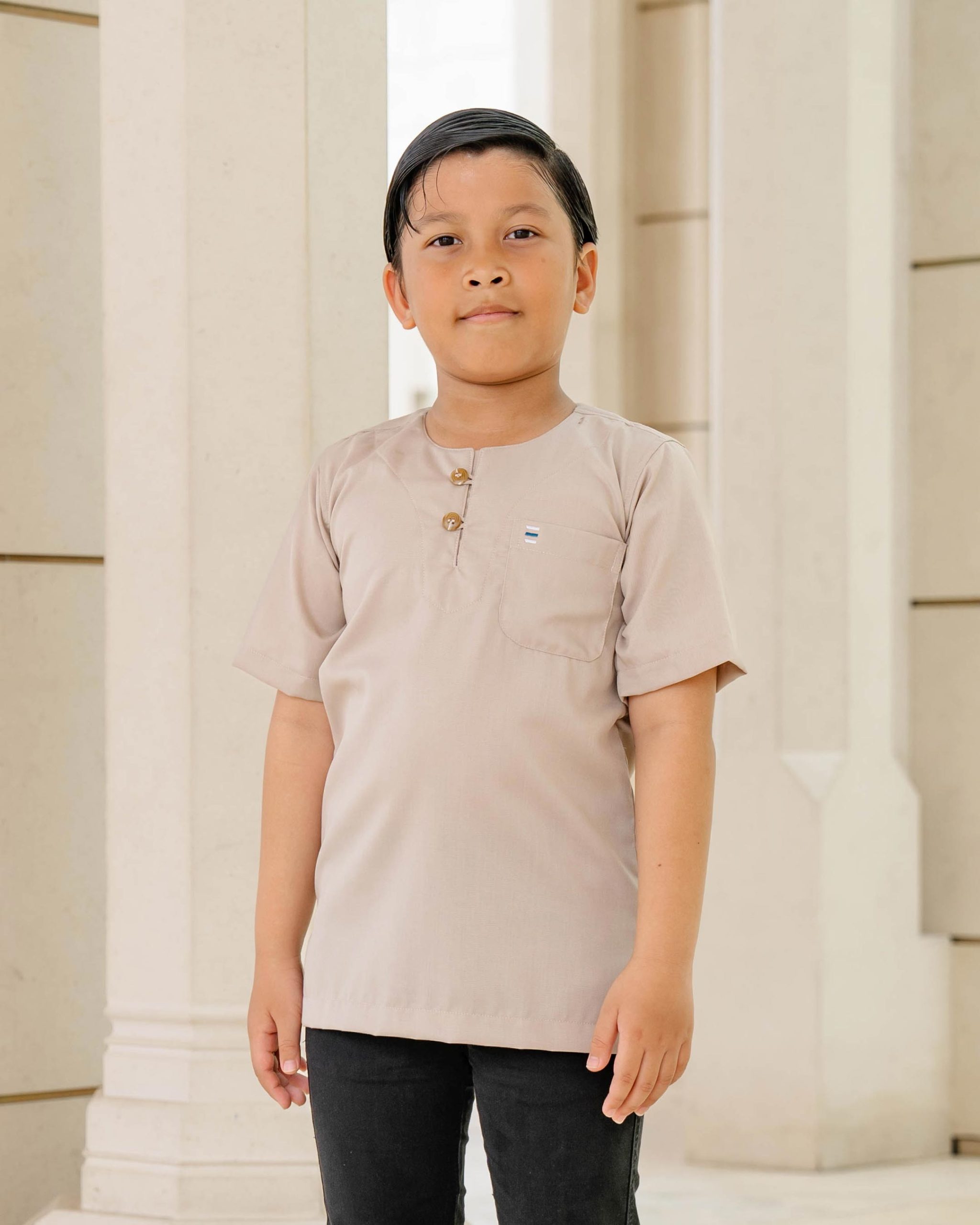 Kurta Saufi Kids Hombre X MCC Lifestyle - Royal Beige