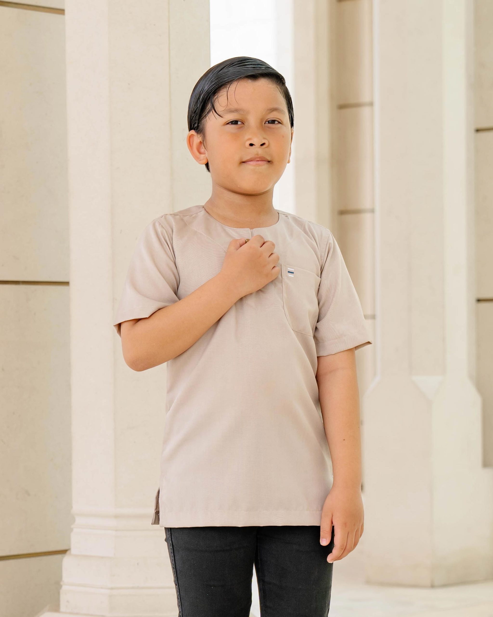 Kurta Saufi Kids Hombre X MCC Lifestyle - Royal Beige
