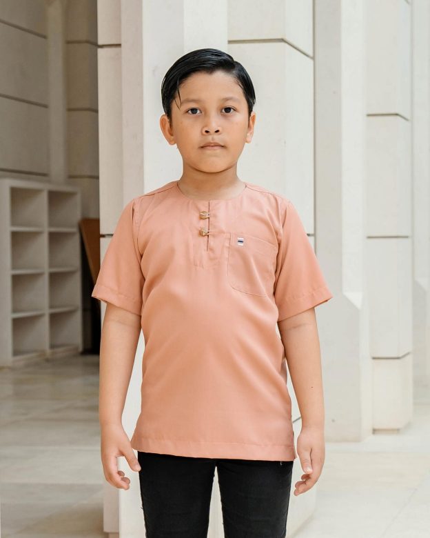 Kurta Saufi Kids Hombre X MCC Lifestyle - Salmon
