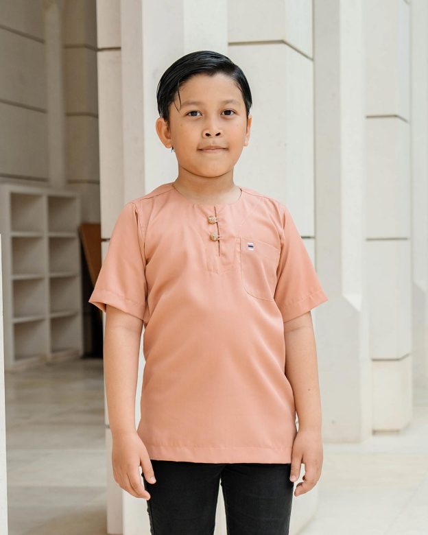 Kurta Saufi Kids Hombre X MCC Lifestyle - Salmon