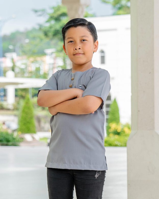Kurta Saufi Kids Hombre X MCC Lifestyle - Silver Grey