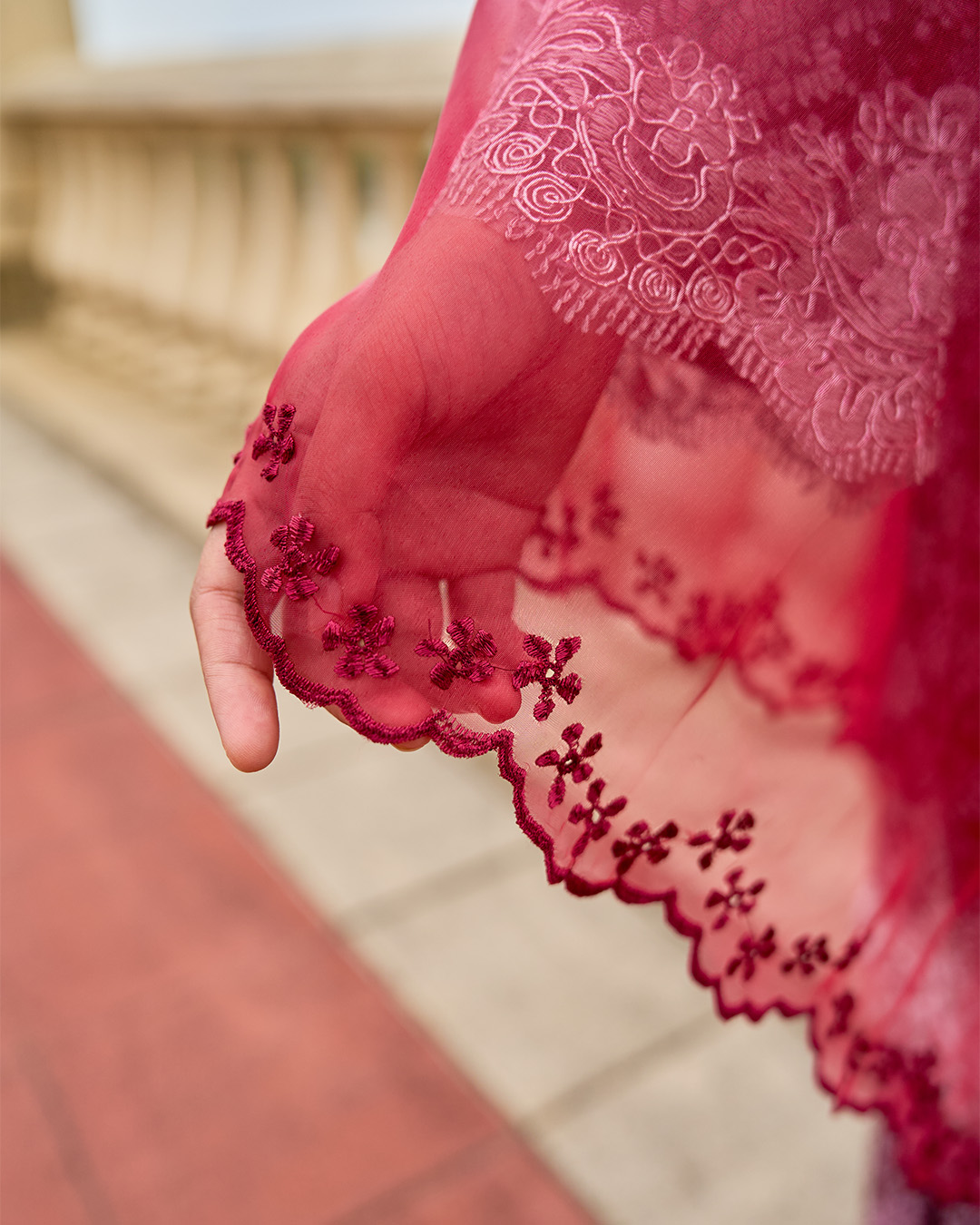 Tudung Selendang Organza Dinda