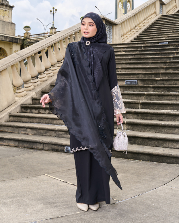 Tudung Selendang Organza Cindai
