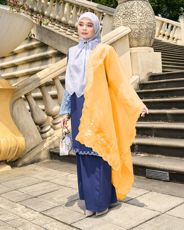 Tudung Selendang Organza Cindai