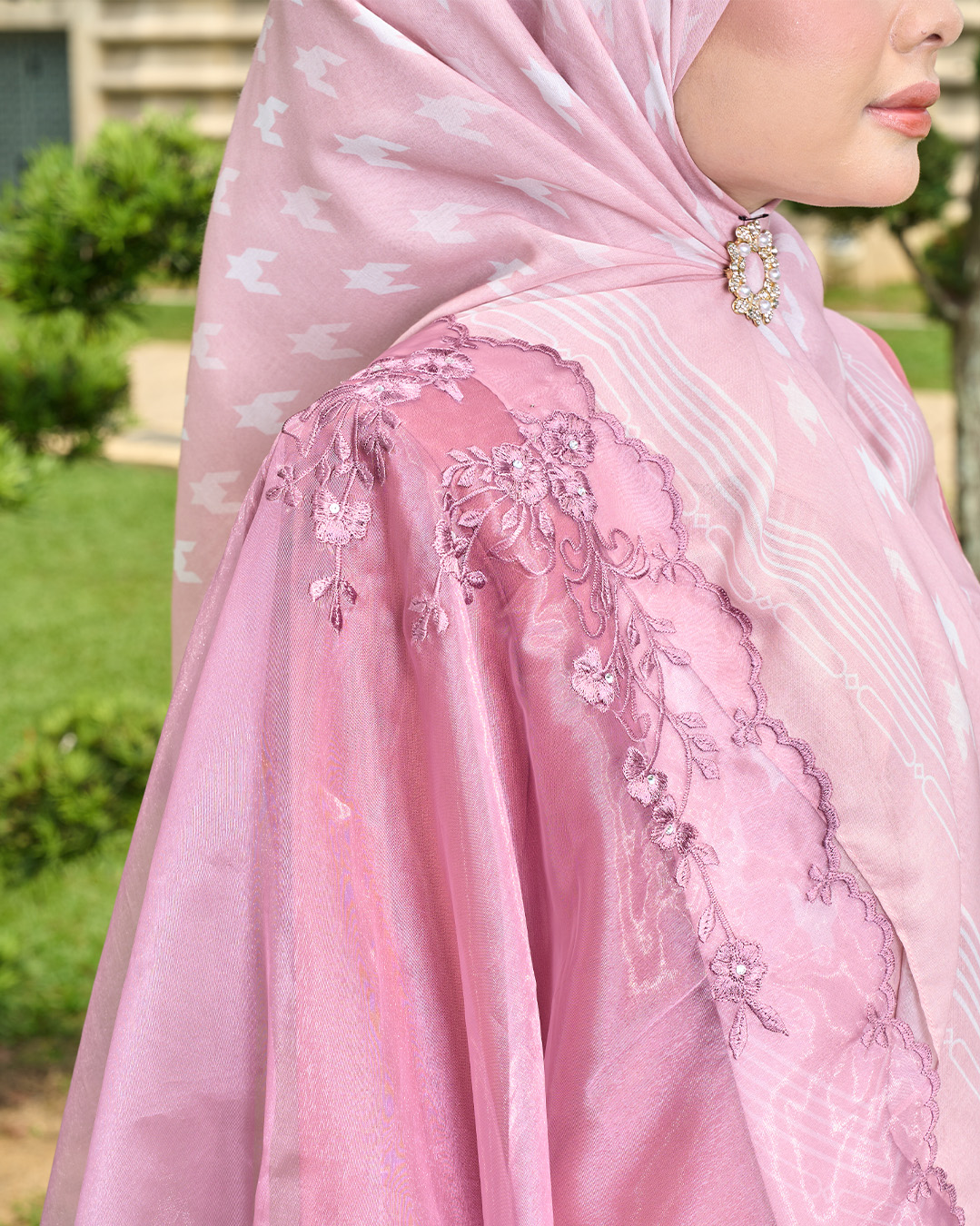 Tudung Selendang Organza Cindai