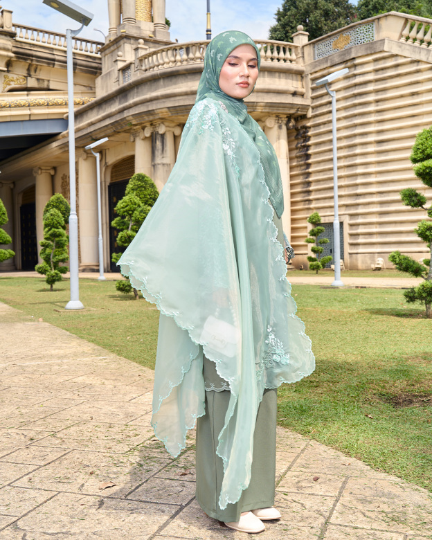 Tudung Selendang Organza Cindai