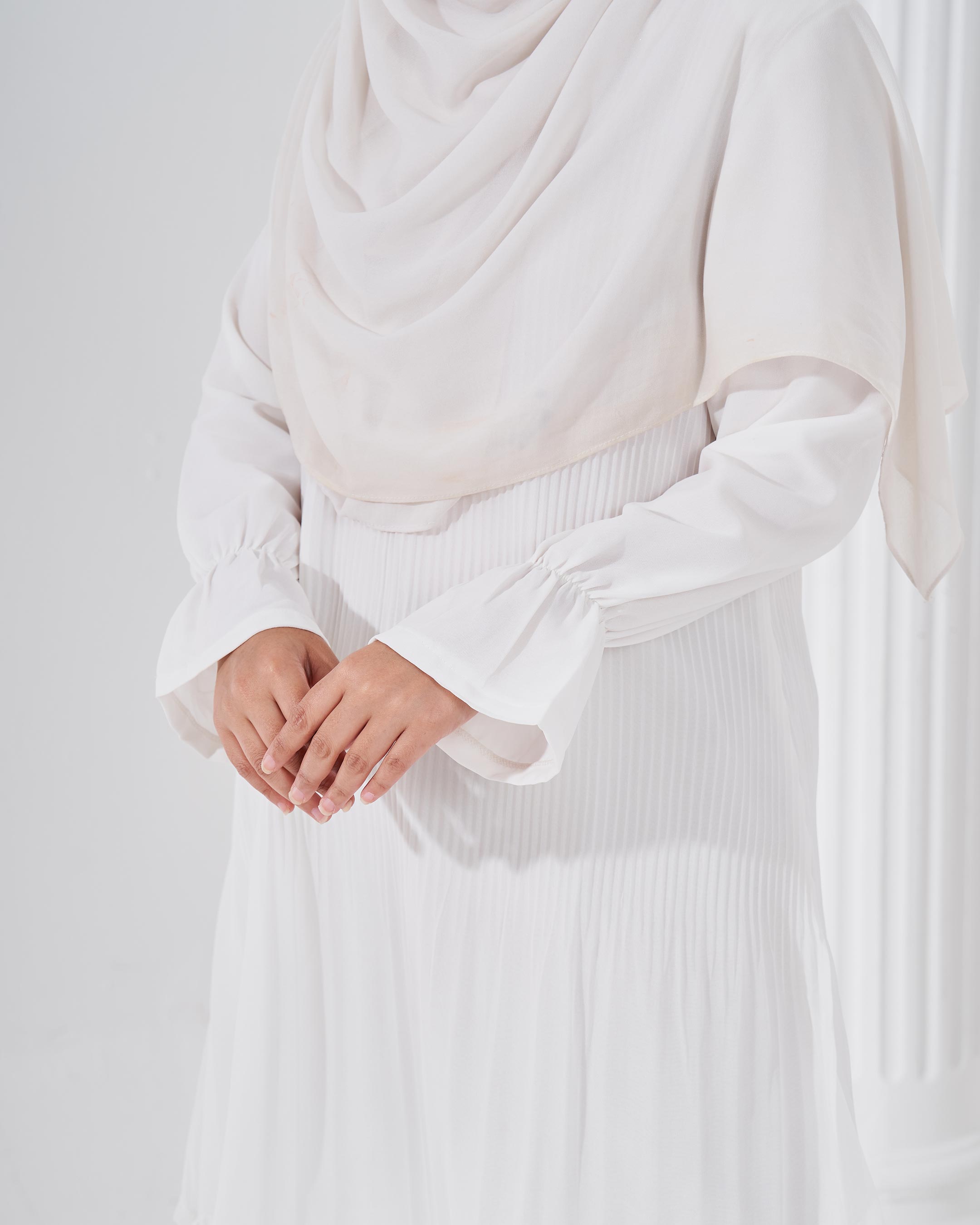 Blouse Pleated Heqira - Off White