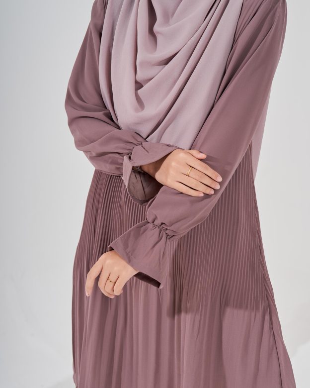 Blouse Pleated Heqira - Cocoa Brown